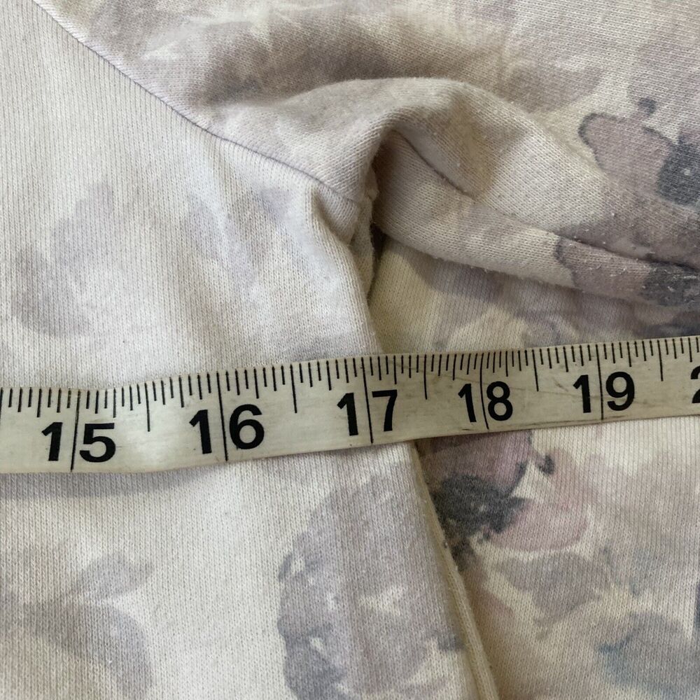 Maurices Shirt Sz S Long Sleeve Relaxed Fit Hooded Floral Pastel Cute Womens - Picture 7 of 9